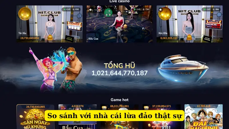 So sánh với nhà cái lừa đảo thật sự